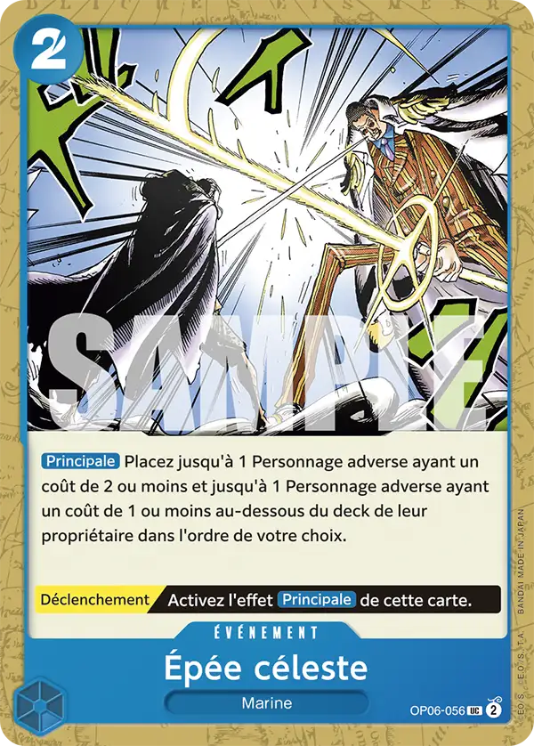Carte One Piece OP06-056 Épée céleste V2 | LorenZone