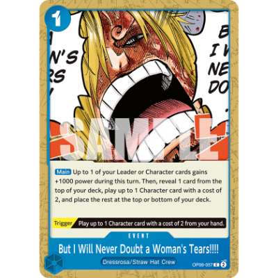Carte One Piece But I Will Never Doubt a Woman's Tears!!!! OP06-057 C Wings Of The Captain Neuf EN LorenZone