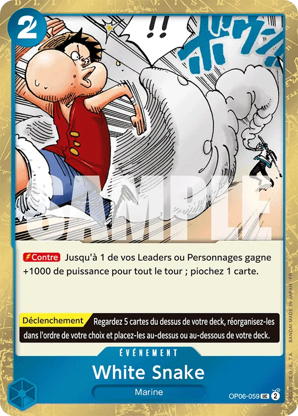 Carte One Piece OP06-059 White Snake V2 | LorenZone