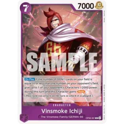 Carte One Piece Vinsmoke Ichiji V2 OP06-061 R Wings Of The Captain Neuf EN LorenZone