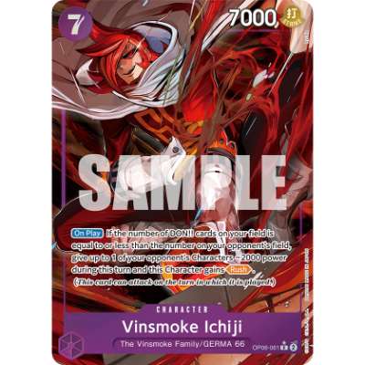 Carte One Piece Vinsmoke Ichiji V1 OP06-061 R Wings Of The Captain Neuf EN LorenZone