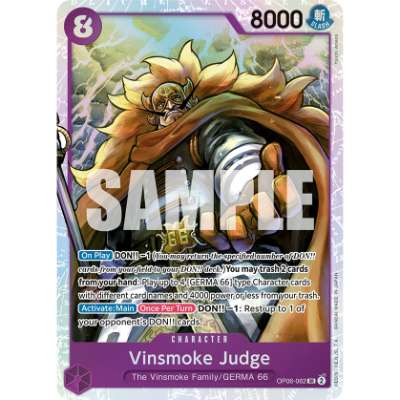 Carte One Piece Vinsmoke Judge V2 OP06-062 SR Wings Of The Captain Neuf EN LorenZone