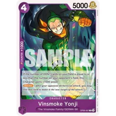 Carte One Piece Vinsmoke Yonji OP06-067 R Wings Of The Captain Neuf EN LorenZone