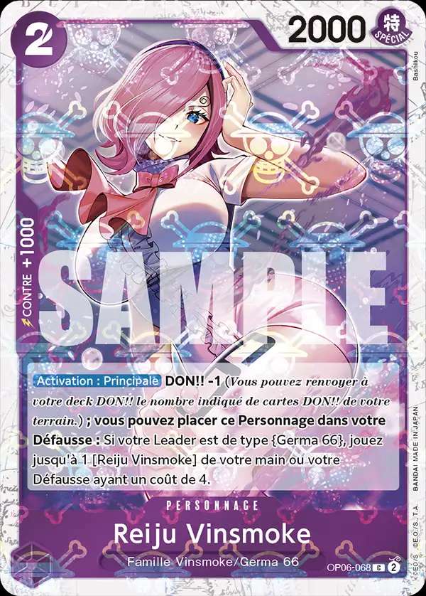Carte One Piece Reiju Vinsmoke V2 OP06-068 C The Best Neuf FR LorenZone