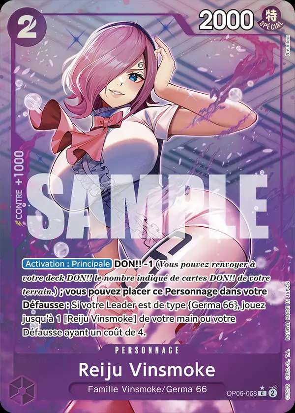 Carte One Piece Reiju Vinsmoke V3 OP06-068 C The Best Neuf FR LorenZone