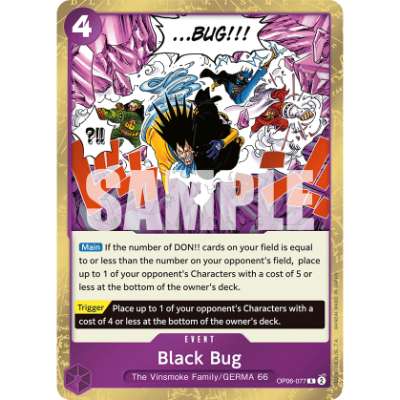 Carte One Piece Black Bug OP06-077 R Wings Of The Captain Neuf EN LorenZone