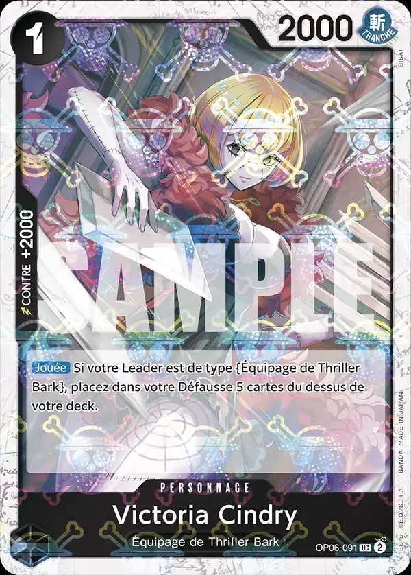 Carte One Piece Victoria Cindry V2 OP06-091 UC The Best Neuf FR LorenZone