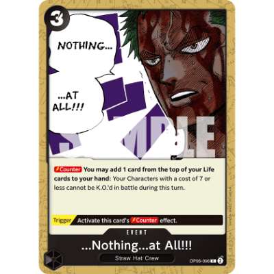 Carte One Piece ...Nothing...at All!!! OP06-096 C Wings Of The Captain Neuf EN LorenZone