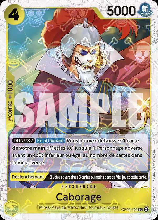 Carte One Piece Caborage V2 OP06-100 UC The Best Neuf FR LorenZone