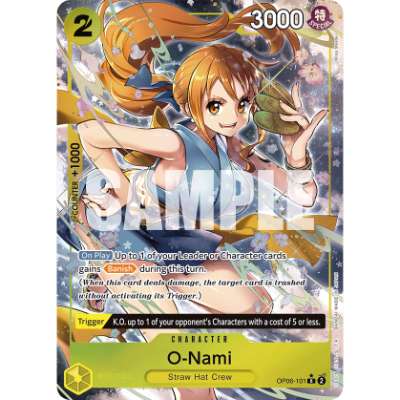 Carte One Piece O-Nami V2 OP06-101 R Wings Of The Captain Neuf EN LorenZone