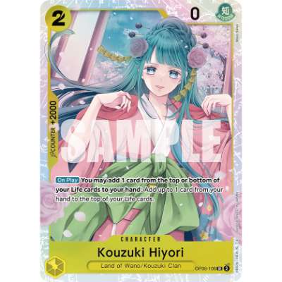 Carte One Piece Kouzuki Hiyori V2 OP06-106 SR Wings Of The Captain Neuf EN LorenZone