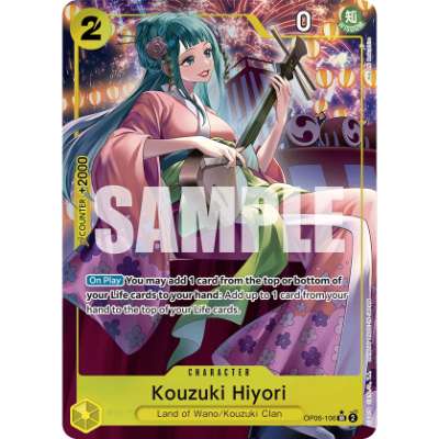 Carte One Piece Kouzuki Hiyori V1 OP06-106 SR Wings Of The Captain Neuf EN LorenZone