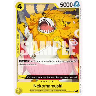 Carte One Piece Nekomamushi OP06-110 UC Wings Of The Captain Neuf EN LorenZone