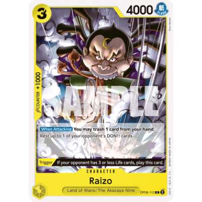 Carte One Piece Raizo OP06-112 C Wings Of The Captain Neuf EN LorenZone