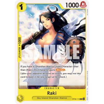 Carte One Piece Raki OP06-113 C Wings Of The Captain Neuf EN LorenZone