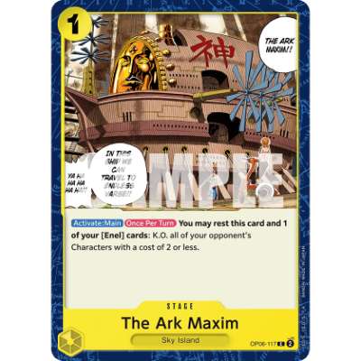 Carte One Piece The Ark Maxim OP06-117 C Wings Of The Captain Neuf EN LorenZone