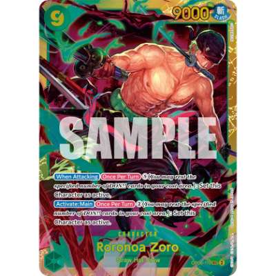 Carte One Piece Roronoa Zoro V1 OP06-118 SEC Wings Of The Captain Neuf EN LorenZone