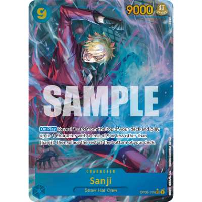 Carte One Piece Sanji V2 OP06-119 SEC Wings Of The Captain Neuf EN LorenZone