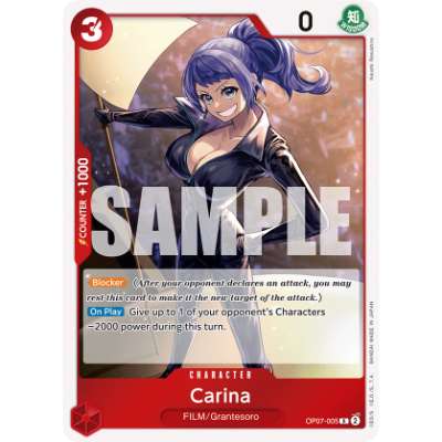 Carte One Piece Carina V1 OP07-005 R 500 Years In The Future Neuf EN LorenZone