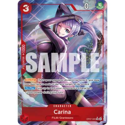 Carte One Piece Carina V2 OP07-005 R 500 Years In The Future Neuf EN LorenZone