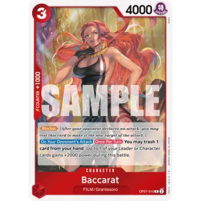 Carte One Piece Baccarat OP07-010 R 500 Years In The Future Neuf EN LorenZone
