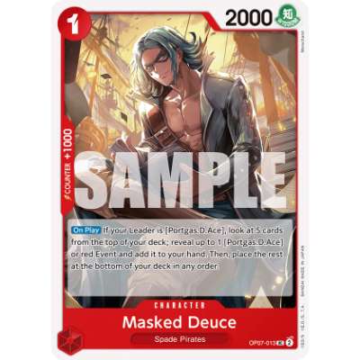 Carte One Piece Masked Deuce OP07-013 UC 500 Years In The Future Neuf EN LorenZone
