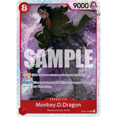 Carte One Piece Monkey.D.Dragon V2 OP07-015 SR 500 Years In The Future Neuf EN LorenZone
