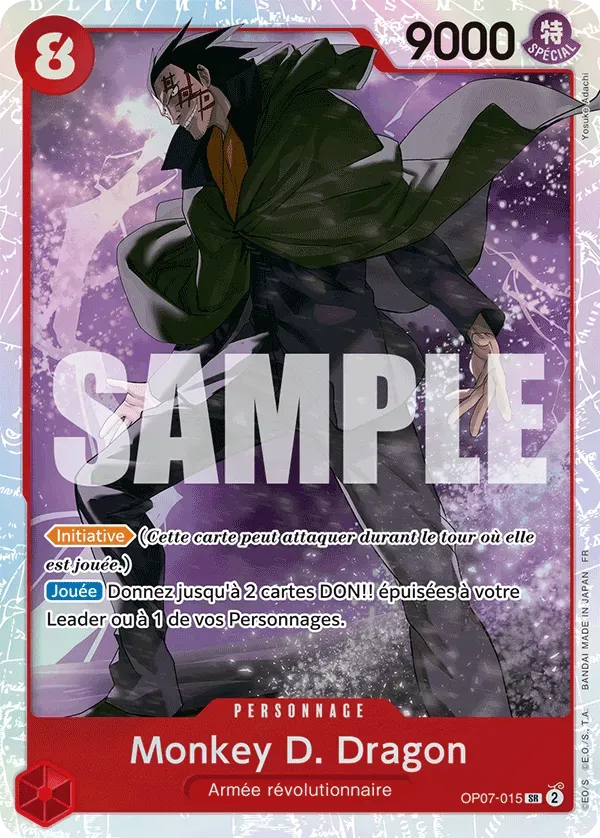 Carte One Piece Monkey D. Dragon - PRB02 - FR OP07-015 Super Rare The Best Vol.2 Neuf FR LorenZone