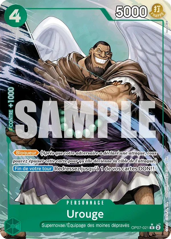 Carte One Piece Urouge V2 - PRB02 - FR OP07-021 Rare Parallèle The Best Vol.2 Neuf FR LorenZone