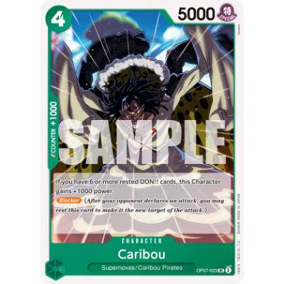 Carte One Piece Caribou OP07-023 UC 500 Years In The Future Neuf EN LorenZone
