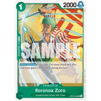 Carte One Piece Roronoa Zoro OP07-034 UC 500 Years In The Future Neuf EN LorenZone