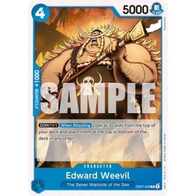 Carte One Piece Edward Weevil OP07-039 C 500 Years In The Future Neuf EN LorenZone