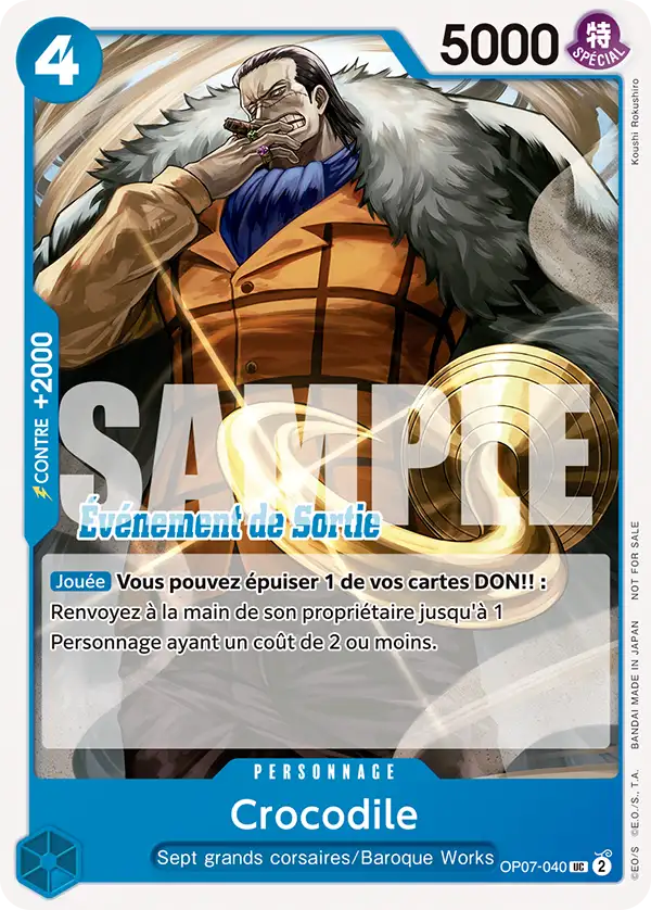 Carte One Piece OP07-040 Crocodile V2 | LorenZone