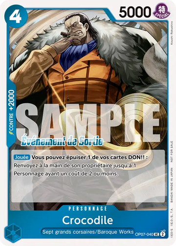 Carte One Piece Crocodile OP07-040 V3 - The Best Vol.2