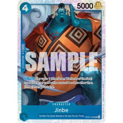 Carte One Piece Jinbe V1 OP07-045 SR 500 Years In The Future Neuf EN LorenZone