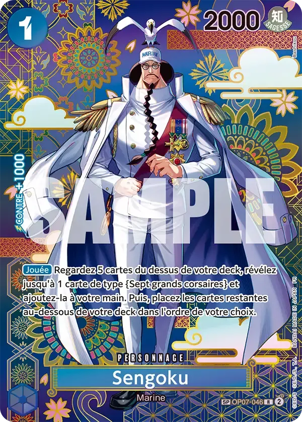 Carte One Piece Sengoku - FR OP07-046 SPE Les Sept de la mer d’Azur Neuf FR LorenZone