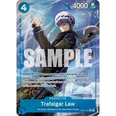 Carte One Piece Trafalgar Law V2 OP07-047 R 500 Years In The Future Neuf EN LorenZone