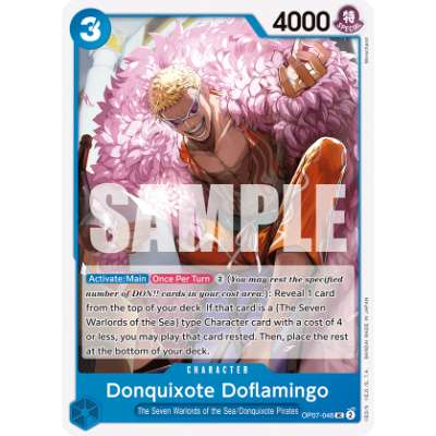 Carte One Piece Donquixote Doflamingo OP07-048 UC 500 Years In The Future Neuf EN LorenZone