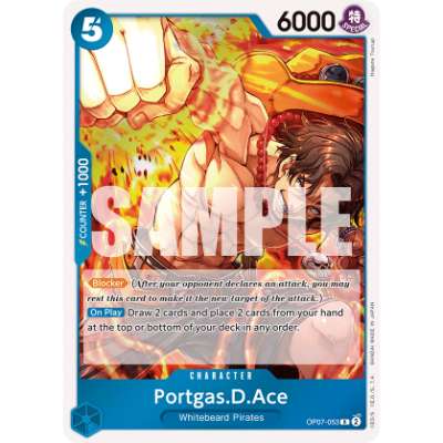 Carte One Piece Portgas.D.Ace OP07-053 R 500 Years In The Future Neuf EN LorenZone