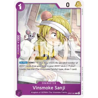 Carte One Piece Vinsmoke Sanji OP07-061 C 500 Years In The Future Neuf EN LorenZone