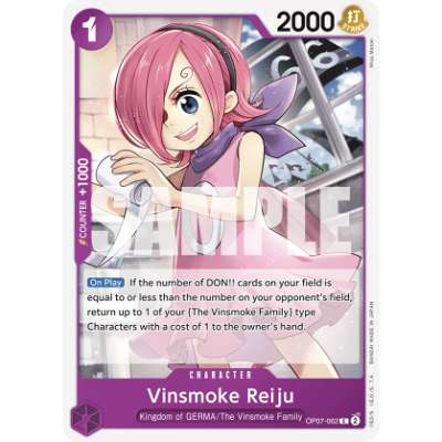 Carte One Piece Vinsmoke Reiju OP07-062 C 500 Years In The Future Neuf EN LorenZone