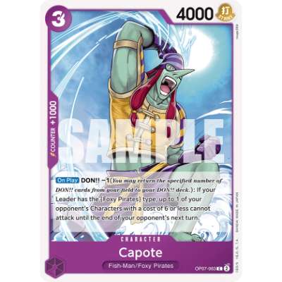 Carte One Piece Capote OP07-063 C 500 Years In The Future Neuf EN LorenZone