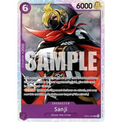Carte One Piece Sanji V1 OP07-064 SR 500 Years In The Future Neuf EN LorenZone
