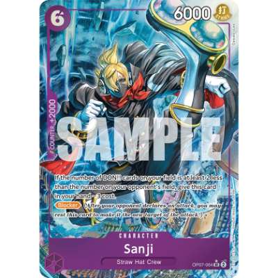 Carte One Piece Sanji V2 OP07-064 SR 500 Years In The Future Neuf EN LorenZone