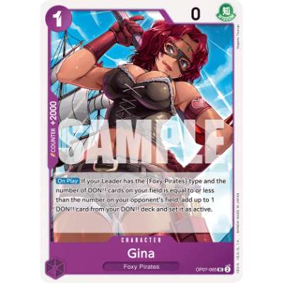 Carte One Piece Gina OP07-065 UC 500 Years In The Future Neuf EN LorenZone