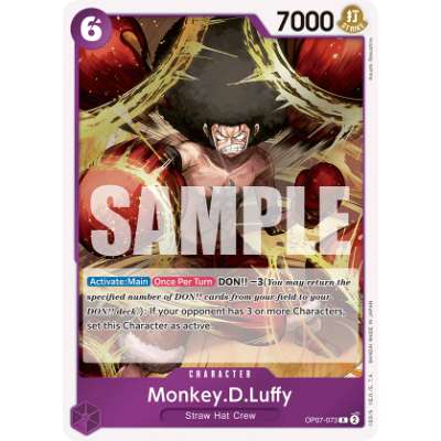 Carte One Piece Monkey.D.Luffy OP07-073 R 500 Years In The Future Neuf EN LorenZone