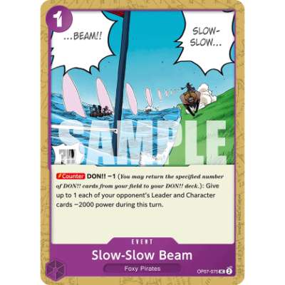 Carte One Piece Noro Noro Beam OP07-075 UC 500 Years In The Future Neuf EN LorenZone