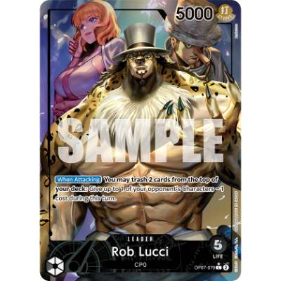 Carte One Piece Rob Lucci V2 OP07-079 L 500 Years In The Future Neuf EN LorenZone