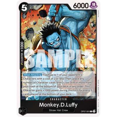 Carte One Piece Monkey.D.Luffy OP07-091 R 500 Years In The Future Neuf EN LorenZone
