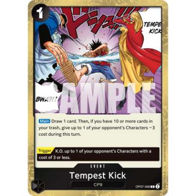 Carte One Piece Tempest Kick OP07-096 R 500 Years In The Future Neuf EN LorenZone